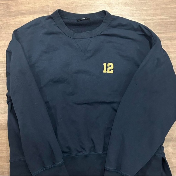 Lounge Set - Tyler Anine Bing Dark Blue w/ Gold Sweatshirt and Joggers - Picture 3 of 10